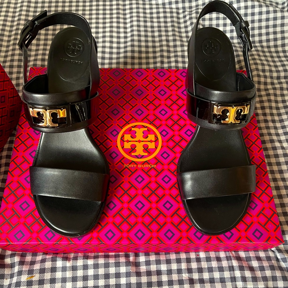 Tory Burch Gigi Black Heeled Sandal